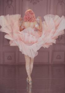 Las mujeres cantante concierto etapa desgaste brillante strass tramo <span class=keywords><strong>mono</strong></span> Rosa siguiendo velo largo falda Bar fiesta traje de la danza - Product Image 6