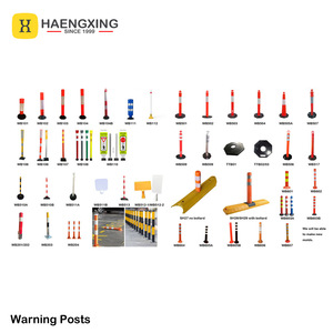 WB510B Bollard d'avertissement délinéateur de sécurité routière PE Post avec de l'eau pour augmenter le poids - Product Image 6