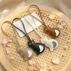 PU Leather Cat Shape Pendant Women's Handbag Decoration 3D Cotton-Padded DIY <b>Car</b> Hanging <b>Ornament</b> Welcome Gifts Promotional - Product Image 4
