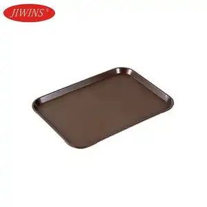 Factory Promotion Wholesale ABS Plastic Material Non-slip Serving Tray Commercial Fast Food Tray For Hotel Restaurant Use