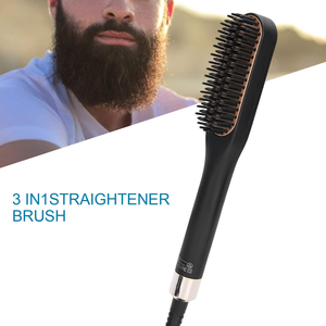 Cepillo Eléctrico Calentador para Alisar el Cabello, Cepillo Multifuncional para Alisar el Cabello, Rizador de Barba, Peine de Cerámica para Alisar el Cabello - Product Image 2