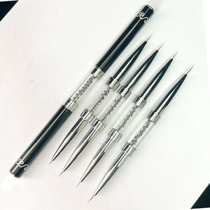 Pinceau double tête pour nail art, 7 mm, 9 mm, 11 mm, 12 mm, 15 mm, stylo de dessin fin pour nail art - Product Image 1