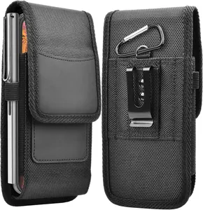 Phone Holster for Samsung Galaxy S24 Ultra S23 Ultra S21 S10 A54 A33,G Stylus Nylon Cell Phone Belt Clip Holster Carrying Pouch