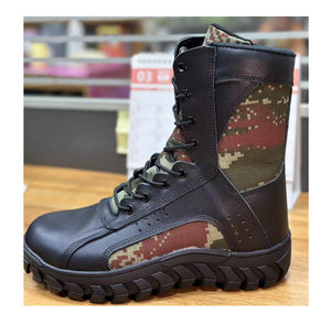 Botas de Cuero DFA120 con Camuflaje Selva, Parte Superior de Lona y Suela de Goma para Verano e Invierno - Product Image 2
