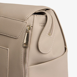 Sac à dos de voyage imperméable en <span class=keywords><strong>cuir</strong></span> PU pour maman et femmes enceintes, fermeture éclair, portable, <span class=keywords><strong>cuir</strong></span> végétalien personnalisé - Product Image 4