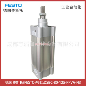 Cilindro Neumático Festo DSBC-80-125-PPVA-N3, Tipo de Pistón de Aluminio Estándar, Automatización Industrial - Product Image 2