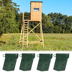 Abri de tir en acier 4x4 pour la chasse au cerf en extérieur, avec supports <span class=keywords><strong>d</strong></span>'<span class=keywords><strong>angle</strong></span> et <span class=keywords><strong>finition</strong></span> de cadre thermolaqué - Product Image 1