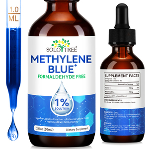 SOLOTREE 60ml MY <span class=keywords><strong>Blue</strong></span> Drops 1% Santé du cerveau Complément alimentaire Private Label Methylen <span class=keywords><strong>Blue</strong></span> Liquid Drops Suppléments pour les humains - Product Image 1
