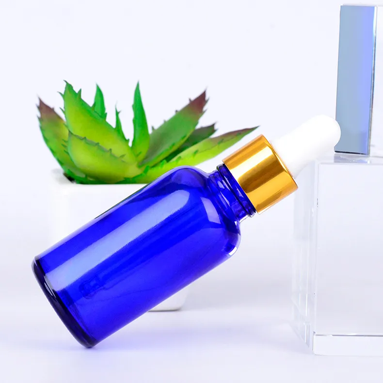 30ml Glass Bottle With Dropper 5ml 10ml 15ml 20ml 30ml 50ml Blue Essential Oil Glass Bottle With Dropper