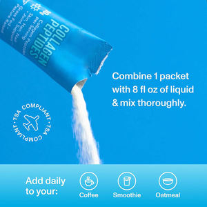 <b>Vital</b> <b>Proteins</b> Hydrolyzed <b>Collagen</b> Powder Supplement Travel Packs for Skin Hair Nail Joint Safe for Pregnant Women - Product Image 3