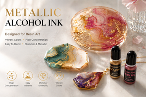 Pigmento de Resina Metálico Altamente Concentrado con Efecto Brillante para Arte con Resina Epoxi, Tinte Líquido Fácil de Mezclar para Joyería y Manualidades - Product Image 4