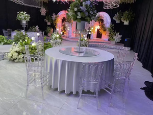 Venta al por mayor apilable boda evento banquete silla Titany negro Chivari Discovery Chivalry silla - Product Image 6
