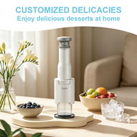 Unitech Nouvelle Mini Machine à Glace aux Fruits Électrique Automatique Sans Lait pour la Maison, Capacité 0,5L, Classe Énergétique Économe, Facile à Transporter