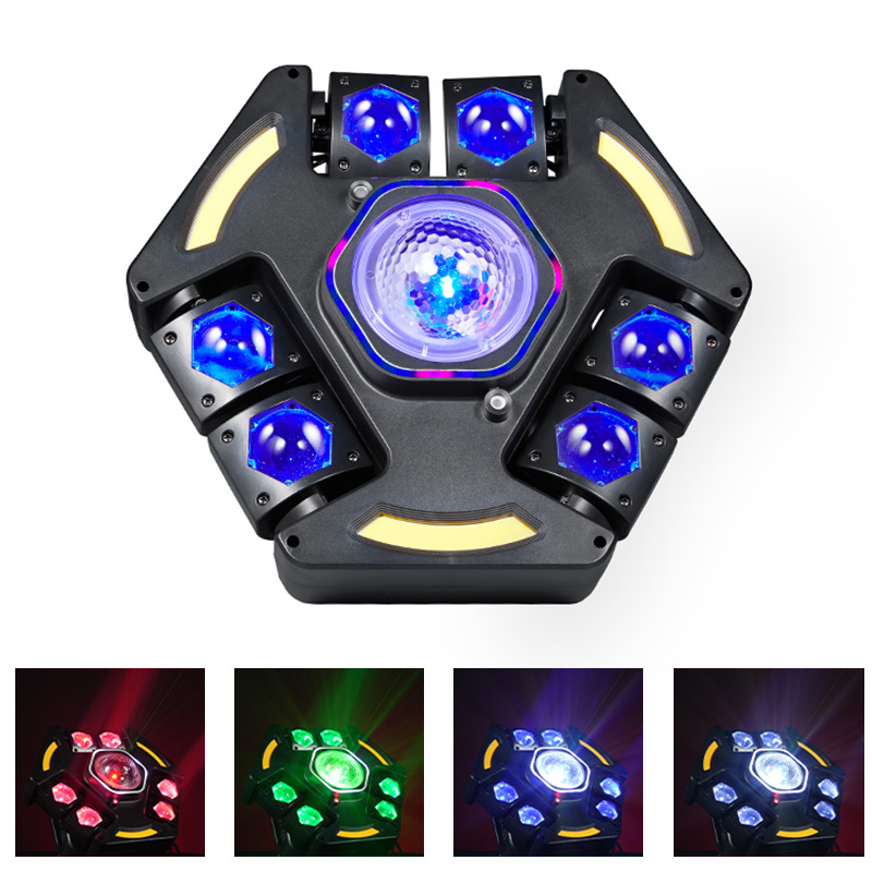 OEM/ODM Multi-Effect 120W RGBW Voice Control Led Light DMX512 Chasing Light Professional Stage Lighting for Club/Bar/KTV/Party