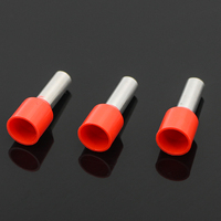 Bornes de fil de câble tubulaire simple ou double série VE en laiton isolées avec connecteur de virole à sertir en cuivre