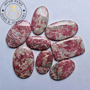 Lote de Cabujones de Tulita Rosa Natural, Gemas Sueltas Pulimentadas, Varias Formas, Piedras Semipreciosas para Joyería, Venta al Por Mayor - Product Image 3