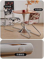 Chaise de salon nordique traditionnelle écologique avec dossier en métal, design vintage suspendu, pour bureau à domicile, salle à manger ou coiffeuse