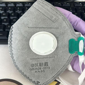 6 lapisan CE EN 149 FFP3 masker wajah kain tidak ditenun, masker debu industri pelindung hidung dengan katup - Product Image 2