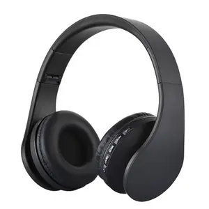 4 in 1 Wirelessly BT Stereo Headphone Over-Ear / On-Ear FM Radio MP3 Player 3.5mm Aux In Earphone with Noise Reduction Microphon