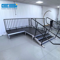 ESI GT-stage plate-forme de pont réglable 4 pieds plate-forme de scène simple en aluminium location d'événement