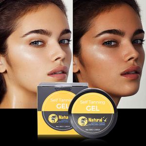 Gel autobronzant personnalisé aux peptides, marque privée, sans traces, bronzage progressif, lotion bronzante visage et corps, fabricant - Product Image 1
