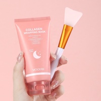 Masque de Collagène Rapide Effet Peau de Verre Peel-Off Coréen Soin Nuit Hydratant Masque Facial Enveloppant au Bio-Collagène