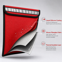 Sac de classement en fibre de verre ignifuge, flexible, portable, durable et facile à utiliser