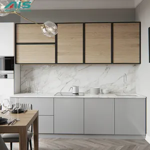 Modern New Design High End Premium Kitchen Can Be Customized Wall Mounted Unit White Beautiful Kitchen Cabinets In Sink