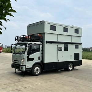 Camioneta HOWO de <span class=keywords><strong>Dos</strong></span> Pisos <span class=keywords><strong>para</strong></span> Expediciones Todoterreno con Balcón en la Azotea, Casa Rodante Móvil de Doble Plataforma <span class=keywords><strong>para</strong></span> Viajes Fuera de la Red - Product Image 4
