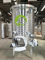 Cuves de fermentation de vin en acier inoxydable Chenma 2000L/3000L/5000L à capacité variable avec couvercle flottant, garantie 3 ans