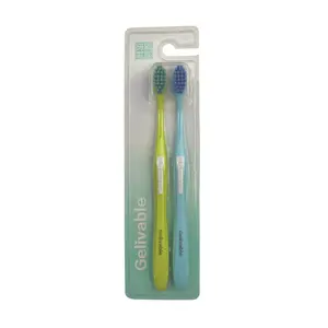 Factory direct best quality logo printed cheapest adult soft toothbrush
