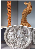 Aurora 4 axes bois CNC routeur découpeuse meuble armoire Statue 3D gravure CNC machines à bois avec axe rotatif