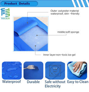 แผ่นเจลทำความเย็นสำหรับสัตว์เลี้ยงแบบพับได้ ทนทาน ผลิตจาก PVC/โพลีเอสเตอร์ สำหรับ<span class=keywords><strong>แมว</strong></span>และสุนัข ใช้ซ้ำได้ คุณภาพสูง เป็นมิตรกับสิ่งแวดล้อม - Product Image 6