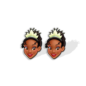 Pendientes personalizados bonitos dibujos animados princesa <span class=keywords><strong>Ariel</strong></span> Cenicienta pendientes Anime tema Fiesta Decoración Accesorios pendientes al por mayor - Product Image 6