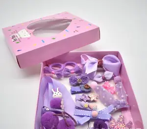 Mylulu vente en gros de bandeau de coiffure accessoires pour enfants coffret cadeau de dessin animé ensemble de pinces à cheveux pour filles