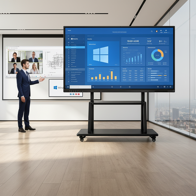 Cost Effective 65 Inch Windows System Digital Whiteboard with Dual System Digital Whiteboard for School