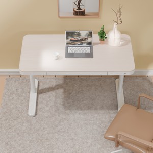 Rắn Gỗ điện nâng bàn Tempered Glass Ergonomic thép bền Tính năng tự động tối giản bàn văn phòng thông minh nghiên cứu bàn - Product Image 5