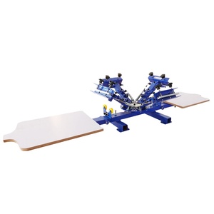 Máy in Màn hình dệt nhiều màu Máy in Màn hình 4 màu Máy in 2 Trạm/Áo thun tự làm Máy in <span class=keywords><strong>Offset</strong></span> - Product Image 6