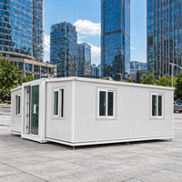 Maison conteneur extensible à assemblage rapide, écologique, mobile, préfabriquée, anti-vent, modulaire, pour parc de vacances, moderne