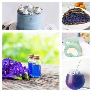 Polvo Orgánico de Flor de Guisante Mariposa Azul Matcha, Grado Alimenticio, Extracto de Hierbas, Certificado Halal, Venta al por Mayor, Envase en Botella de Malla y Tambor - Product Image 6