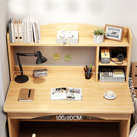 Bureau d'ordinateur, bibliothèque, bureau d'étude intégré pour étudiant, chambre à coucher, bureau et bureau
