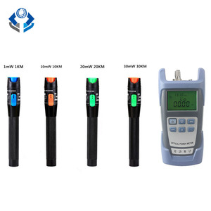 20mW ánh sáng màu đỏ Tester thử nghiệm bút quang điện Meter ánh sáng 650nm VFL + OPM 20km cáp quang Laser trực quan lỗi định vị - Product Image 6