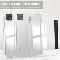 Funda para Xiaomi Pad 6 y Xiaomi Pad 6 Pro Y-Fold de 11 Pulgadas 2023 con Soporte para Lápiz, Carcasa Protectora Rígida Transparente
