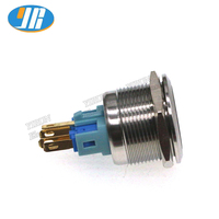 12V led métal 22mm interrupteur à bouton-poussoir momentané coque en acier inoxydable interrupteur lumineux à vendre