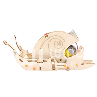 Kit de Modelo de Caracol Mecánico de Madera Wincent DIY, Juguete Educativo de Ciencia STEM con Motor para Niños