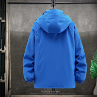 Automne Zip up Hoodie Streetwear Hommes Vêtements Coupe-Vent Denim Parka Outwear Manteaux À Capuche Imprimé Hiver Vers Le Bas Veste Pour Hommes