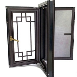 Cadres de portes et fenêtres en aluminium de style chinois, anodisés, résistants à l'eau, pour villa - Product Image 3