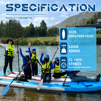 Planches de paddle géantes gonflables 5x1.6x0.15m, planches de surf gonflables, Stand Up Paddle (SUP), planches SUP en gros, planches de surf