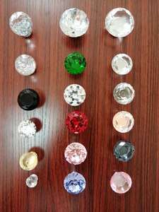 مقابض أبواب زجاجية كريستالية زرقاء اللون للخزائن بالجملة - Product Image 5