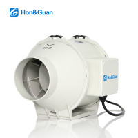 Ventilateur de gaine en ligne HF 4 pouces 100 mm avec contrôleur, silencieux, en plastique, puissant et silencieux, 830 420 100 CFM